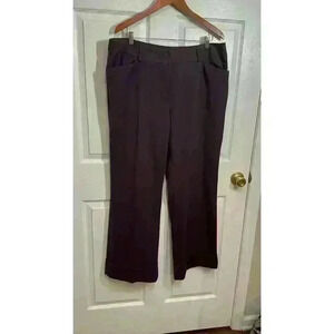 Lane Bryant Houston Trouser Pants Size 18 Plus Size Wide Leg Style Burgundy